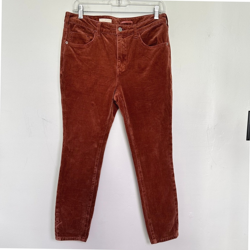 Pilcro Rust Corduroy Straight-Leg Pants – City Preppy Cozy Aesthetic – Sz 30